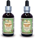 Tian Men Dong, Asparagus (Asparagus Cochinensis) Glyceritt, tørket rotpulver alkohol-fri flytende ekstrakt (merkenavn: HerbalTerra, stolt laget i USA) 2x2 fl.oz (2x60 ml)