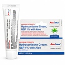 Hydrokortison krem – 1 Ounce Eczema Creme med Aloe Vera – Premium Anti-Tykke Krem Ekstra styrke – ideell for Rashes, Itchiness, Insekt Bites, Dermatitt, Detergents, Smykker