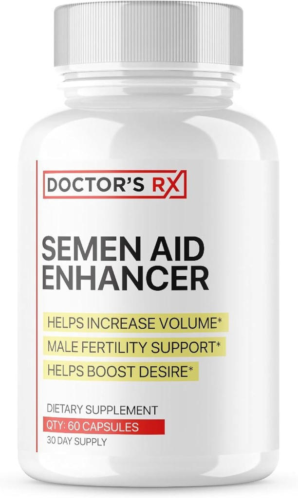 DRX Semen Volume Booster | Boost Desire, Stemning, Energi, Last størrelse | Maca, Muira Puama + 7 Mer Ultra doserte kraftige ingredienser | 3rd Party testet formel for renhet & USA flasket - 60 kapsler