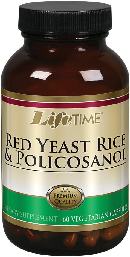 LIFETIME Red Yeast Rice & Policosanol Veg, 60 greve