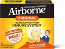 Airborne Zesty Orange Effervescent Tabletter, 1000mg vitamin C - Immunstøtte Supplement 30ea