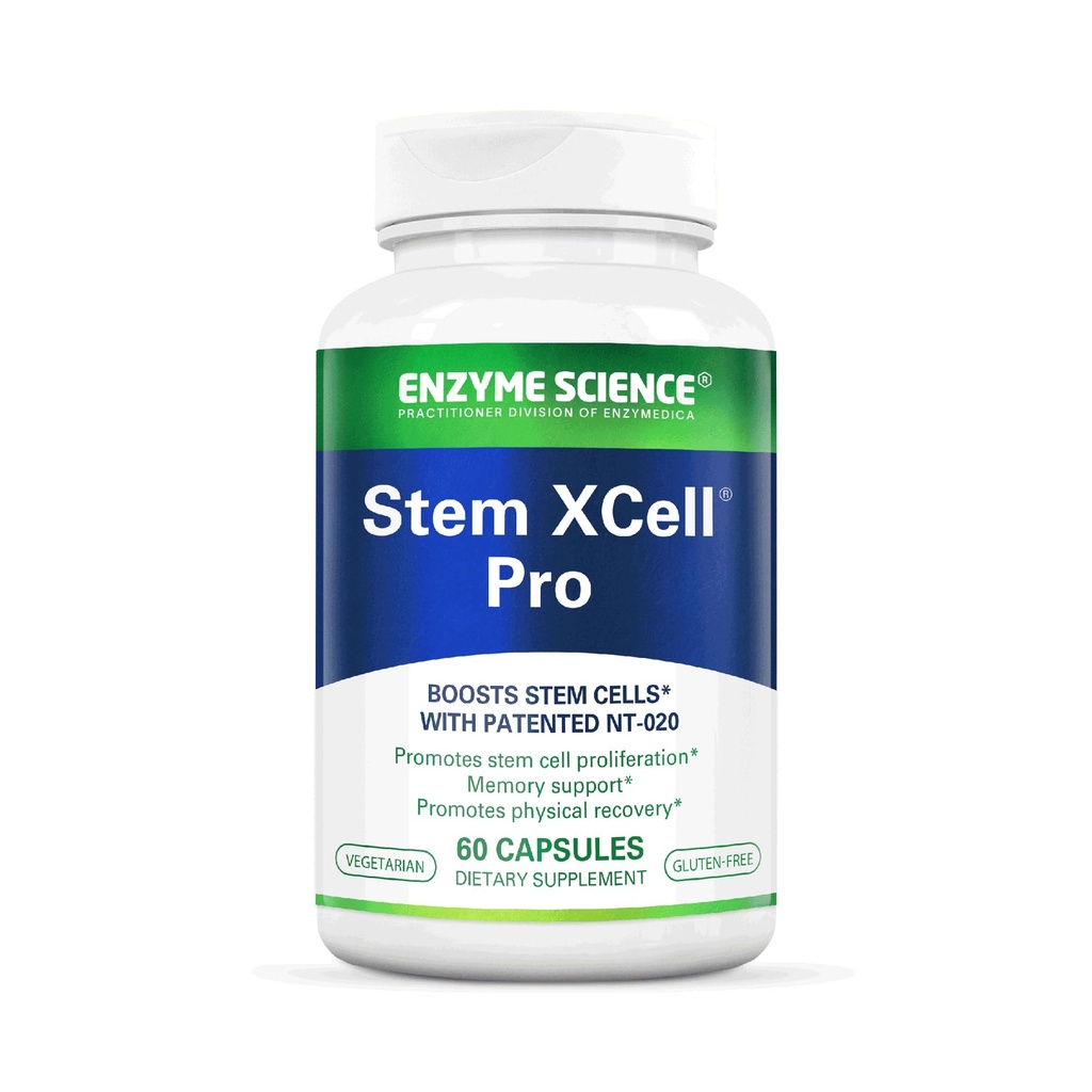 Enzyme Science, Stem XCell Pro, Antioksidant Støtte for Cellular & Immune Helse, Stem Cell Helse Supplement, 60 Kapsler