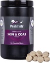 Kala Helse PeakTails Hud & Coat støtte for hunder – 150 Chewable tabletter med MSM, Fish Oil, Omega-3 & Omega-6 – støtter sunn hud, skinnende Coat