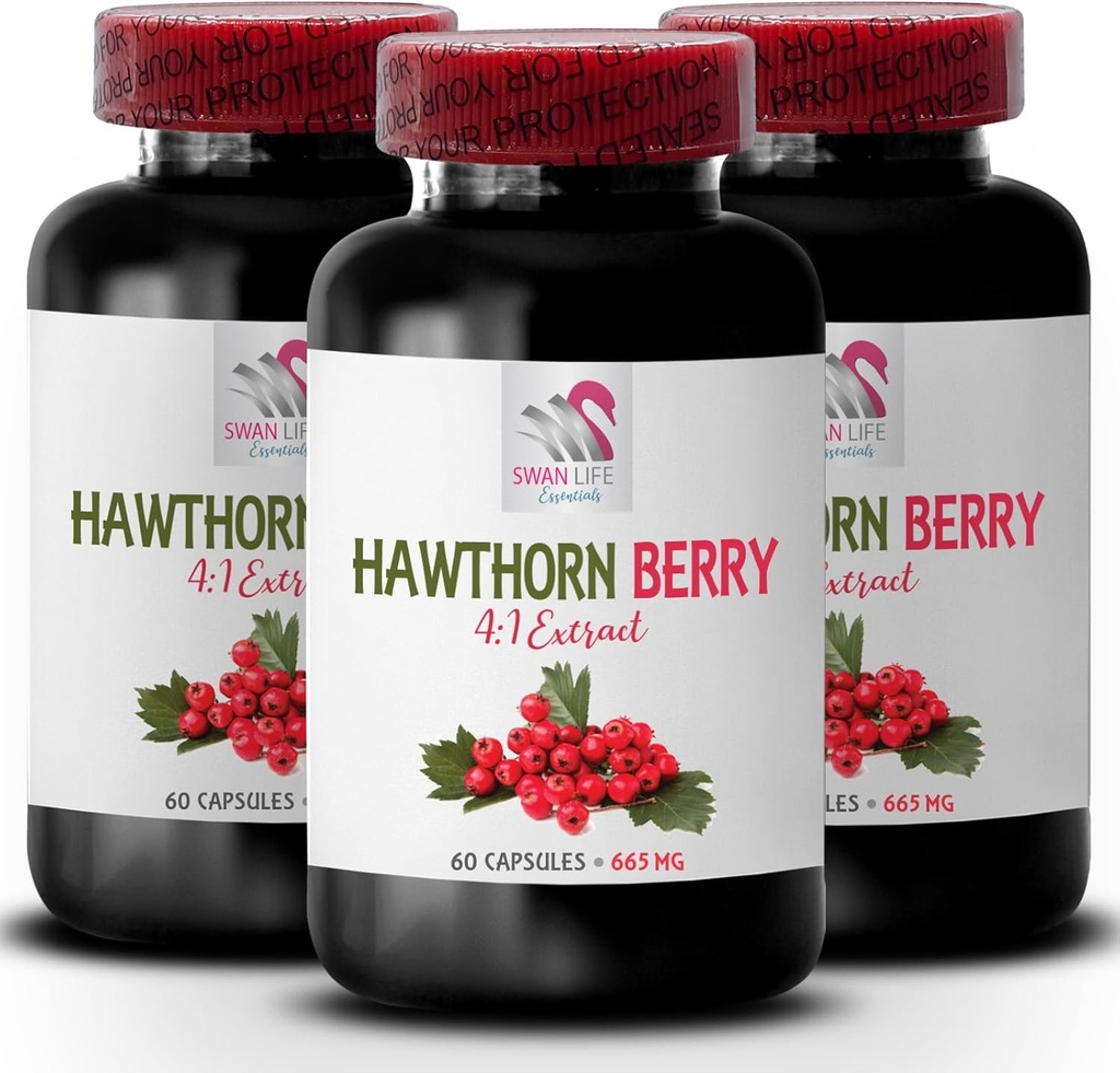 hawthorn bær ekstrakt kapsler - HAWTHORN BERRIES EXTRACT - bær ekstrakt pulver, antioksidanter supplement for huden, antioksidanter supplement resveratrol, berry ekstrakt supplement 3 Bot 180 kapsler