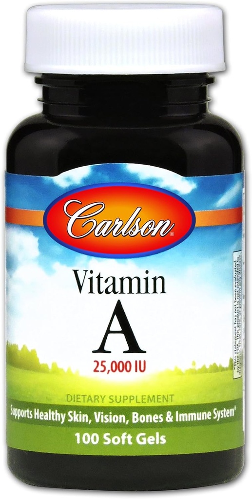 Carlson Laboratories - Vitamin A, 25 000 IU, 100 softgels