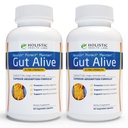 Gut Alive - All naturlig støtte til å bekjempe IBS, Heartburn, syreødeleggelse, syre Reflux, bloating og gass. Unik formulering (60 Count (Pack of 2))