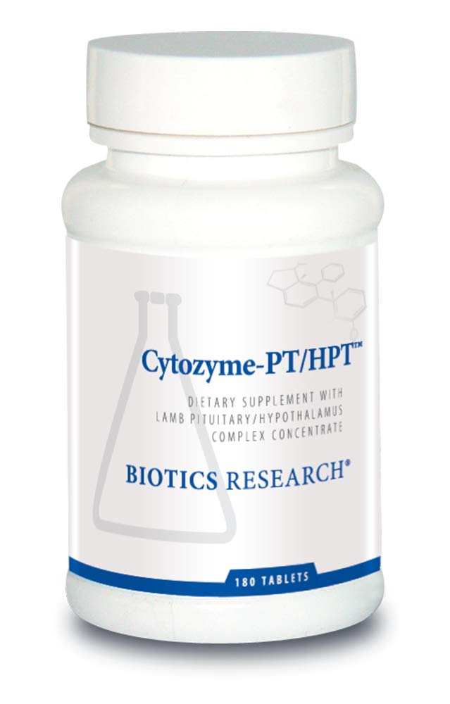 Biotikk forskning cytozyme PT HPT Lamb Pituiary Hypothalamus Complex, støtter funksjonen til den pituitary gland og hypothalamus, adrenal helse, hjerne Boost 180 tabletter