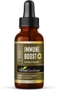 Herbal Goodness Immune Support Liquid 1oz – Naturlig Herbal Supplement for immun- og gut-helse, flytende vitaminer for voksne og barn, med Echinacea, Astragalus og Graviola – 1 flaske