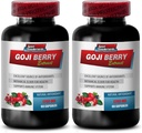 Immunforsvar - Goji Berry Extract Complex - Natural Vitality Pills, Kraftig antioksidant, Pomegranate Extract, Body Detox Complex, Holistisk wellness støtte, Natural Energy Boost, 2 Bot 120 Caps