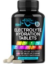 Electrolytes - Electrolyte Tabletter med magnesium, natrium, kalium, klorid, vitaminer D3 & B6, Kelp pulver - Salt piller - laget i USA - orale tabletter som kapsler - Vegan & keto vennlig - 120 Tabs