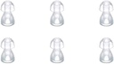 (6pcs/lot)Hearing Aid øretips Silikon ørepropp Domes for BTE,ITE og lomme høreapparater øre Bud erstatninger (liten φ8mm)