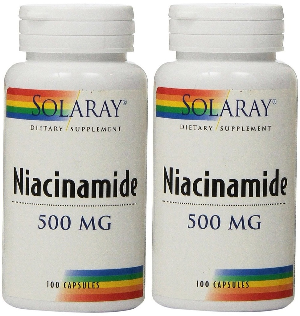 AEE Niacinamid 500 mg Solaray 100 Vegkaps