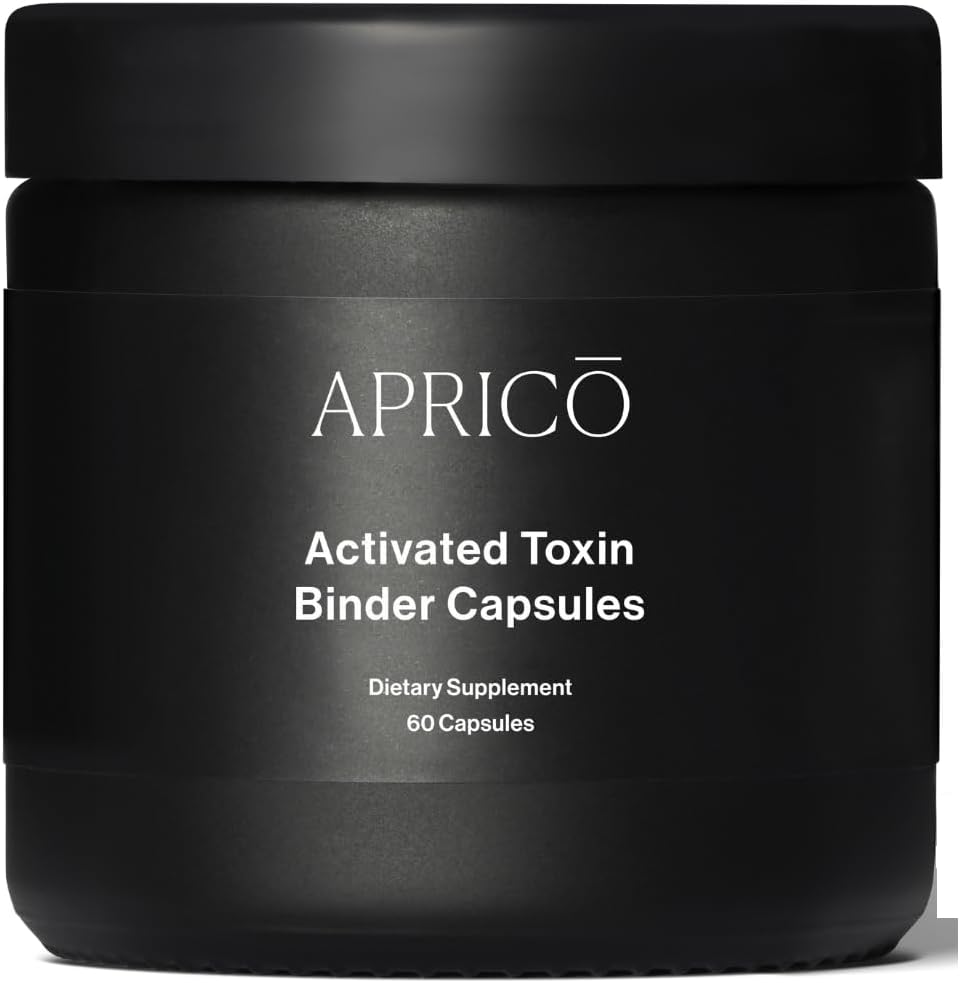 Aprico Aktivert Toxin Binder Kapsler med Aktivert Charcoal, Zeolit og Aloe Vera - Detox støtte (60 kapsler)