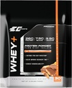 EC Sports Whey+ Protein pulver, sjokolade peanut smør blanding w/Digestive enzymer - Isolate Supplement, kollagen peptider m/Swift Reform - 30 Services