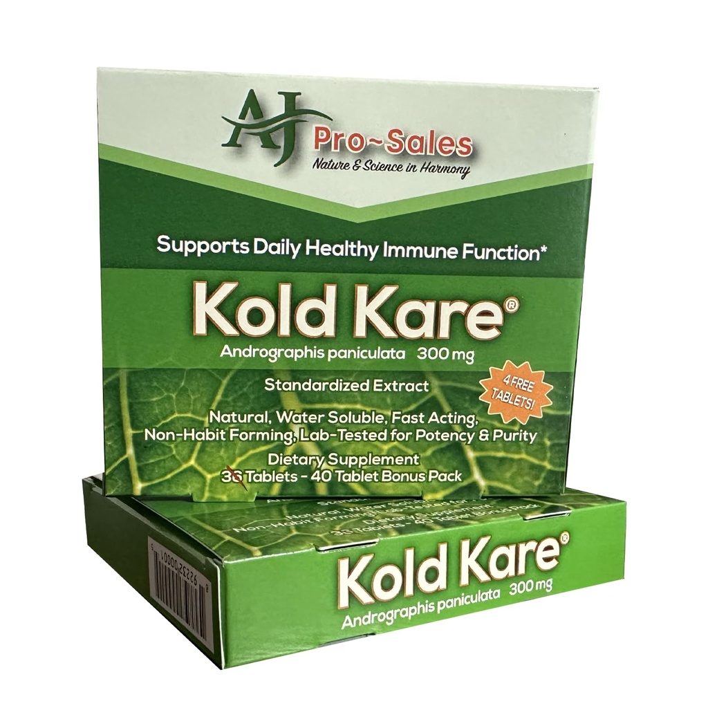 Kold Kare Daily Immune Health Funktion, 40 Count, Pakke med 2 - Effektiv mot kulde, Sinus, Allergy Symptomer Ikke-Habit Forming