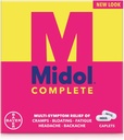 Midol Complete Caplets, 24-talls (pakke med 2), emballasje May Vary