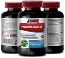 Probiotiske Advanced Blended Complex - PROBIOTIC Complex - Sunn Digestive System, Probiotic Supplement, probiotiske med Digestive Enzyme, probiotiske kosttilskudd for Gut Helse, 1 flaske 60 Kapsler