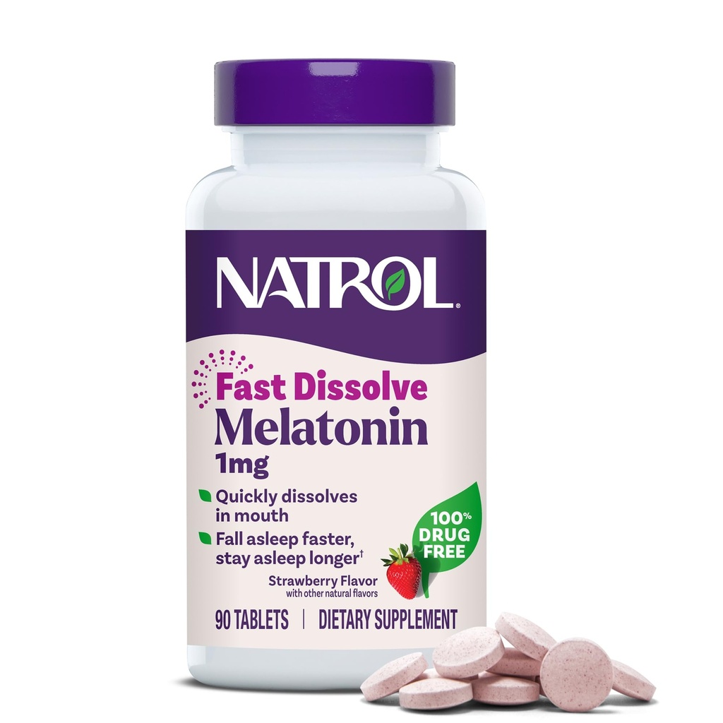 Narrol Fast Oppløse Melatonin 1 mg, søvnstøtte for voksne