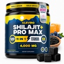 KLEVIRO 30:1 Shilajit Gummies for menn | 78% Fulvic Acid | 11-i-1 Kompleks med Ashwagandha, Tongkat Ali, Manuka Honning, Rhodiola, Lion's Mane | Nei lagt til sukker | GMP sertifisert og Lab testet