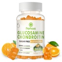 Glukosamine Chondroitin Gummies med MSM & Elderberry Extra Styrke - Felles støtte, Antioksidant immun støtte Supplement for voksne, menn og kvinner. Orange