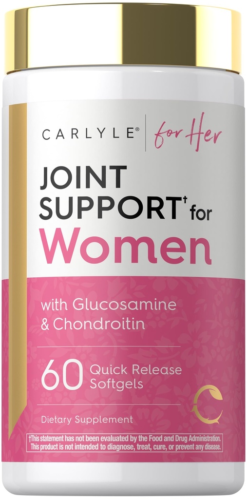 Carlyle felles støtte for kvinner | 60 Softgels | Kompleks med Omega-3 og collagen Peptides | Ikke-GMO, Glutenfri