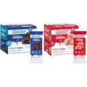Quest Nutrition Frosted Cookies Twin Pack Bundle, sjokolade Cake 1g Sukker 11g Protein 2g Netto Carbs og Strawberry Cake 1g Sukker 10g Protein 2g Netto Carbs, Glutenfri, 16 Cookies Hver