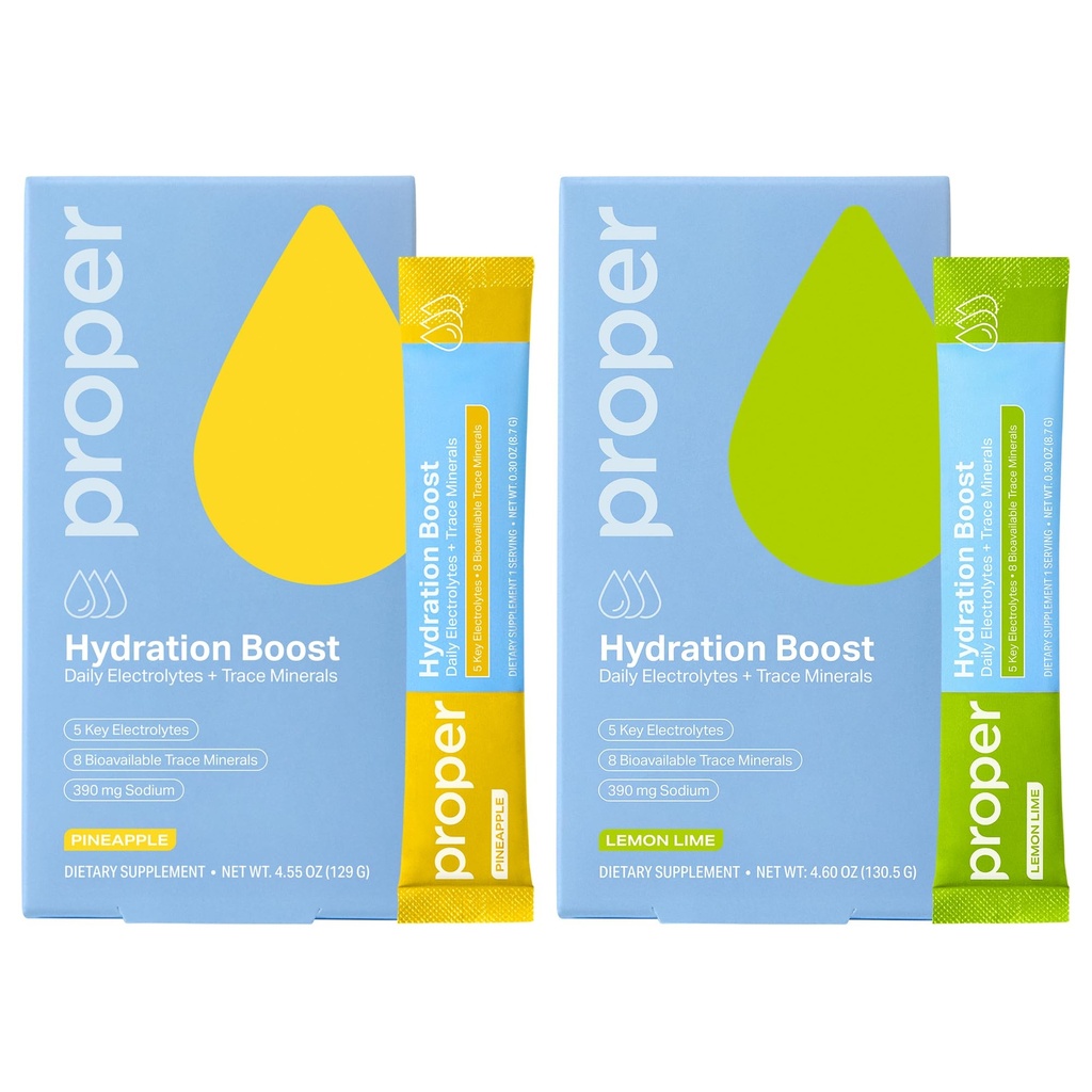 Riktige Hydration Sticks – Electrolyte pulverdrikk Blandepakker med spormineraler for rask hydrasjon + naturlig flavored – ingen kunstige søtningsmidler – sitron lime