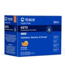 Trace Minerals Hydro Pak Keto - Electrolyte Replenishment Drink Mix - 1000 mg Kalium Plus 70 støtter energi, Stamina, & Hydration - Orange Flavor - 30 Serveringer
