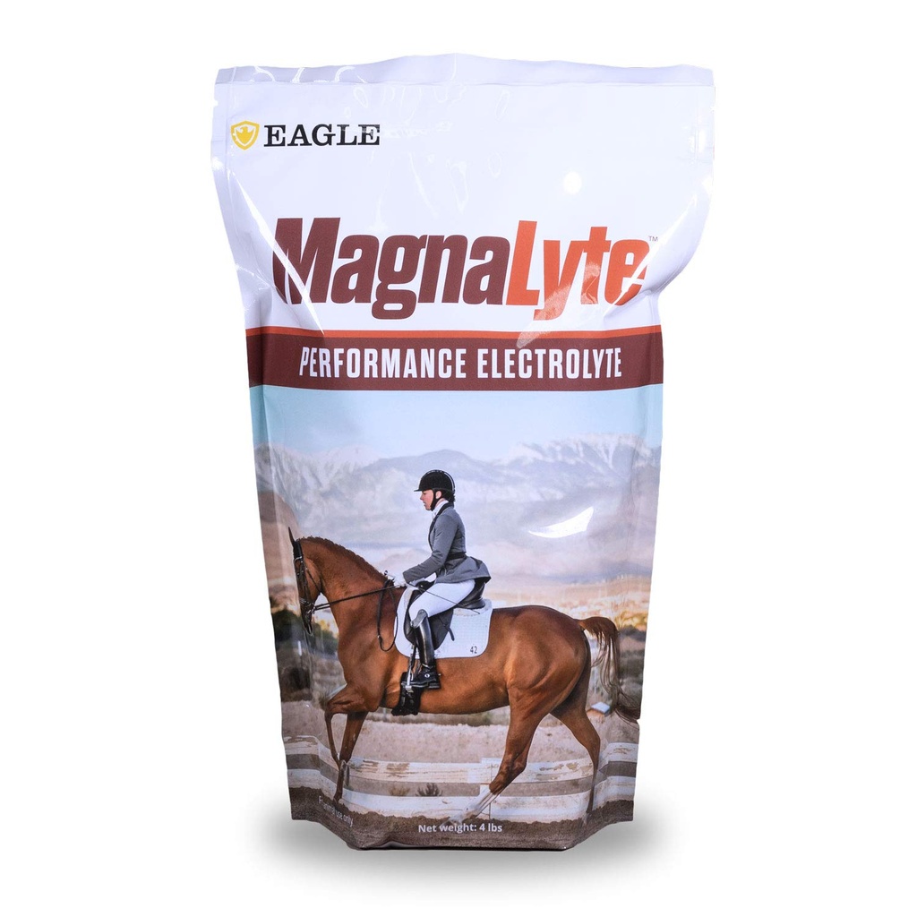 MagnaLytte Løs salt og elektrolytter for hester av Eagle Equine | Mineral hav salt, spor Mineraler, Electrolytes | 4 lb Bag