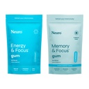 Neuro fokus sett – 90 teller hver (Peppermint) – sukkerfri nootropisk Chewing gums med naturlig koffein, L-theanin, B-vitaminer og Ginseng for energi, varsling og klarhet