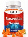 VAITE Boswellia Serrata Gummies 1200mg - Indisk Frankincense ekstrakt med Boswellic Acid, Plantebasert Supplement, Felles støtte Helse Formula, Ikke-GMO, Glutenfri, Sukkerfri, 60 Chewables