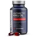 100% ren organisk krillolje 1000mg, 60-dager, Omega 3 Supplement, høyeste konsentrasjon 56% Fosfolipider, Wild Caught, bærekraftig sporbar antarktisk Omega 3, Astaxanthin, hjerte, ingen fiskeolje