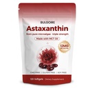 Astaxanthin 12mg med MCT olje - 120 Softgels, Premium Astaxanthin organiske kosttilskudd, for nyrer, øyne og hud, naturlig mikroalgae kilde, trippel styrke, ikke-GMO & glutenfri (pakke med 1)