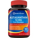Legens oppskrifter Astaxanthin 12 mg, fra frisk premium mikroalgae, Max styrke, ingen gluten, ikke-GMO, støtter hud, øye, bein og immunsystem helse, 60 Softgels