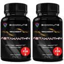 BioImmune 2 Pack Triple Strength AstaQuilTM Astaxanthin 12mg Forbedret absorpsjon, 120 Softgels m/Organic Coconut Oil. Kraftig antioksidant for øye, ledd og hjerte helse