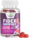 Fiber Gummier for voksne, sukker gratis daglig 4g Gummy Fiber Supplement, Prebiotiske Gummy Digestive Helse Støtte - Plant Basert Oppløselige Chews, Prebiotika støtter regularitet & Digestion - 60 Gummies