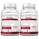 Godkjent Science® Astaxanthin 12 mg - Ekstra styrke Antioksidant - Støtter hjerte, øyne, hud - 180 Vegankapsler - 6 måneders forsyning