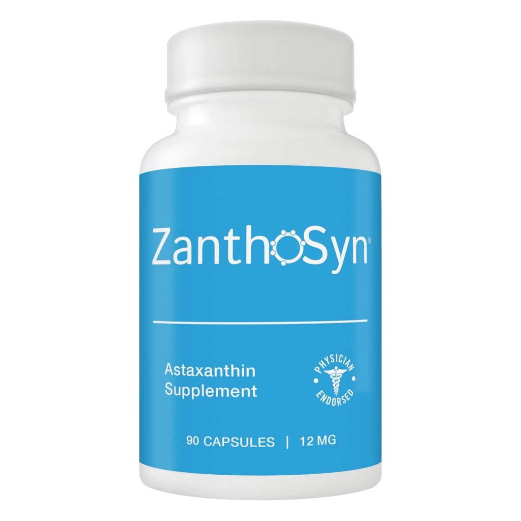 Astaxanthin, Triple Styrke (12mg) x Triple Biotilgjengelighet (3X absorpsjon i blodstrøm), Superior renhet, ikke-GMO, Major Allergen gratis, Ingen fiskbar ettersmak, 90 Grønnsaker Kapsler