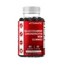 Vitamatic Glukosamine Chondroitin Gummies med MSM & Vitamin E - Felles støtte formel – 60 Pectin-baserte Vegan Gummies