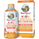 Kids flytende nattetid Multimineral av MaryRuth's Bone Health | Immunfunksjon | Bedtime Supplement | Kids Vitaminer | Magnesium | Vegansk | Sukkerfri | 30-180 Serveringer 15.22 fl oz