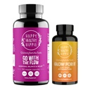 Glad sunn Hippie Glow for det Astaxanthin Supplement & gå med Flow Hormon Balance for kvinner 180ct