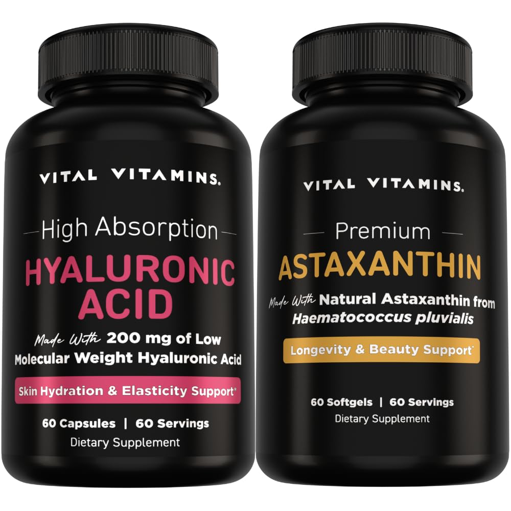 Vital vitaminer ren hyaluronsyre 60 ct + Astaxanthin 60 ct
