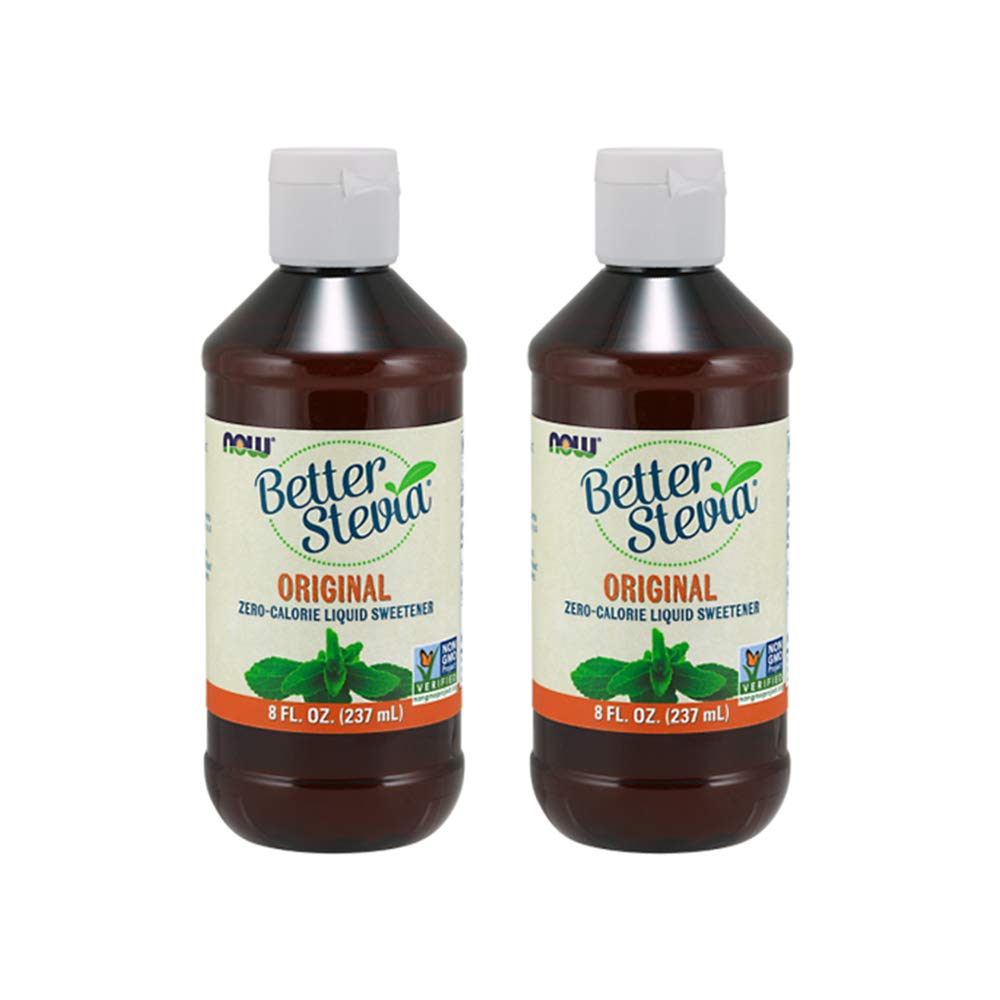 Nå mat bedre Stevia opprinnelig flytende ekstrakt, 8 Ounce flaske (pakke med 2)