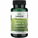 Swanson Full Spectrum Turmeric hvitløk & Cayenne 60 kapsler