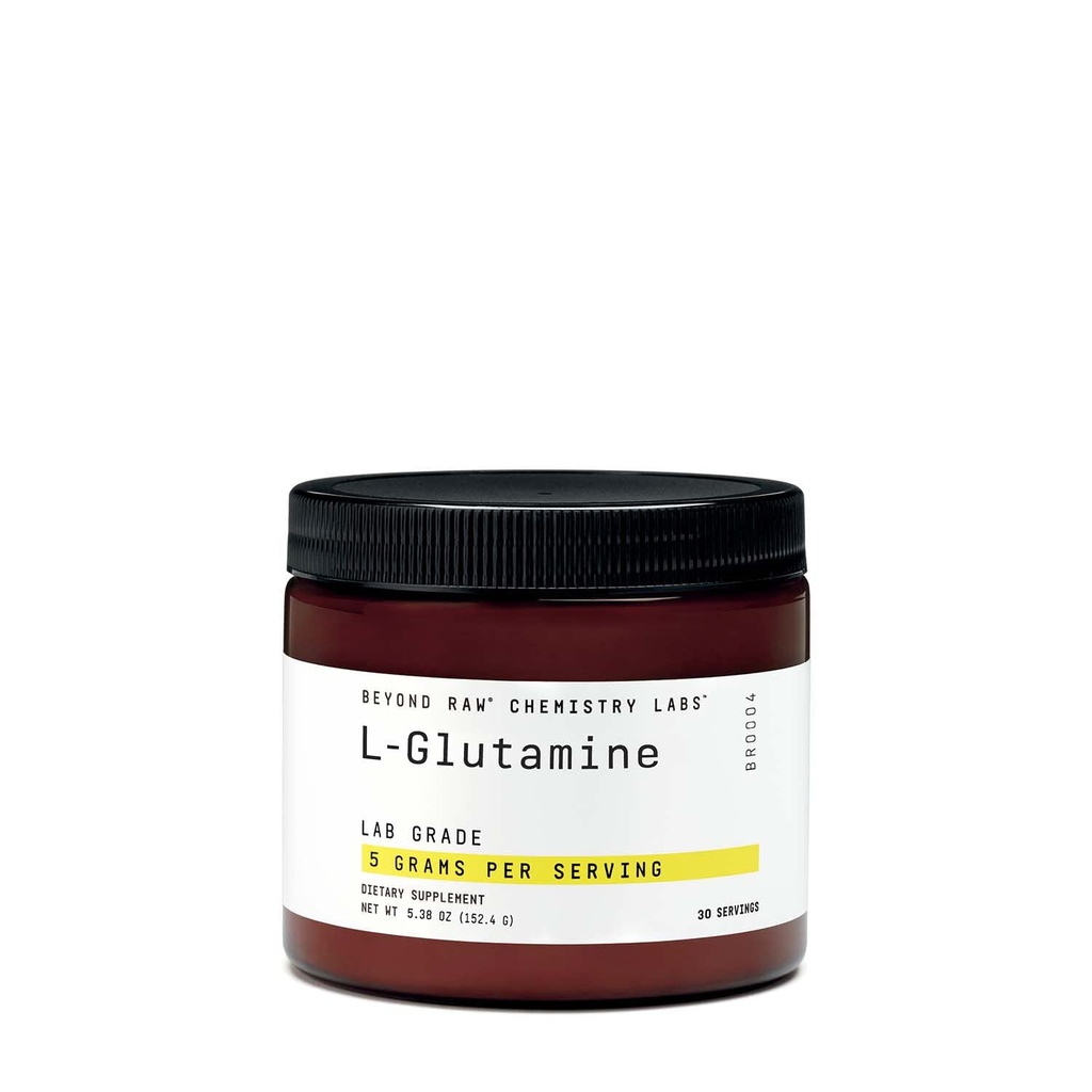 Utover RAW Kemi Labs L-Glutamin pulver, støtter muskelfunksjon, Lab Grade, 30 Serveringer
