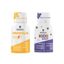 Bee og du propolis Shot og barn skutt bundle, naturlig propolis skutt kosttilskudd, antioksidanter, vitamin C, VIT D3, sink, oransje juice, rå honning 2 * 12 flasker