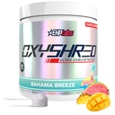 EHP Labs OxyShered Pre Workout pulver - Preworkout pulver med L Glutamin & Acetyl L karnitin, energiforbedret drikke - Bahama Breeze / Beach, 60 serveringer