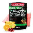 JYM Supplement Science Pre JYM Plus Fruit Punch Pre-Workout pulver, Amino Nitrates, Kreatin, Betain, Nootropics, BCAA, for menn og kvinner, 30 serveringer