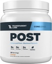 Transparent Labs Post - Post-Workout Recovery Muscle Builder w/L-Glutamine, Kreatin Monohydrat, & Carnipure L-Carnitine L-Tartrat for Muscle Recovery & Building - 30 Serveringer, Orange