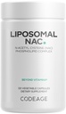Kodeage Liposomal NAC Supplement - N-Acetyl L-cysteine Aminosyre - 2 måneders forsyning - Free-Form NAC - Fosfolipid Complex - Vegan, Ikke-GMO, Glutenfri, Dairy-Free - 120 Kapsler